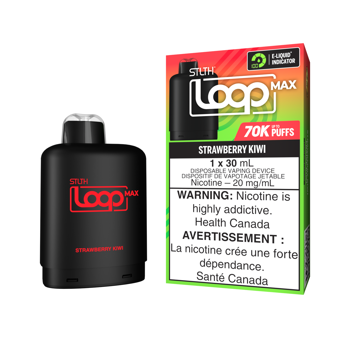 Loop Max - Strawberry Kiwi 70K