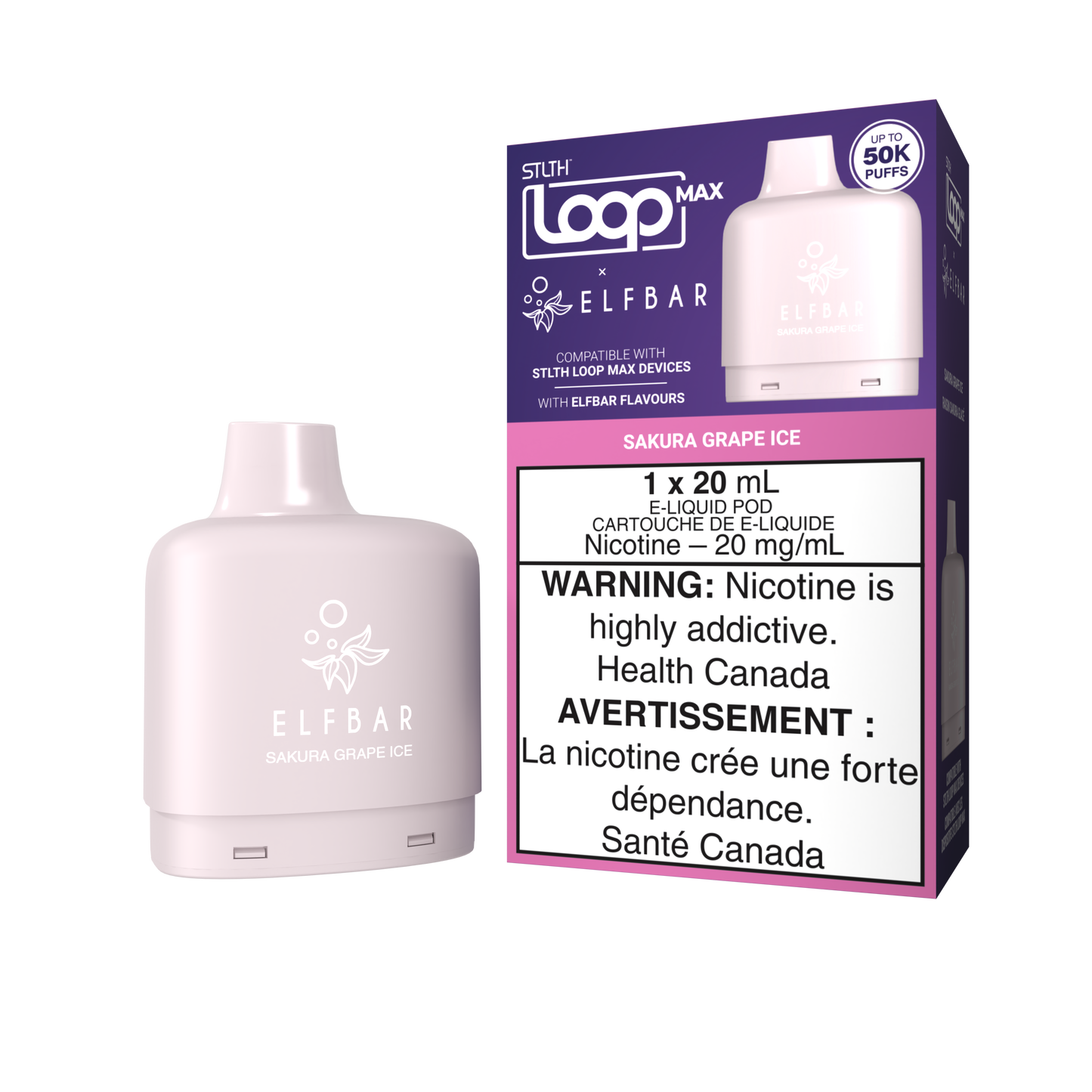 STLTH Loop Max x ELFBAR - Sakura Grape Ice 50K