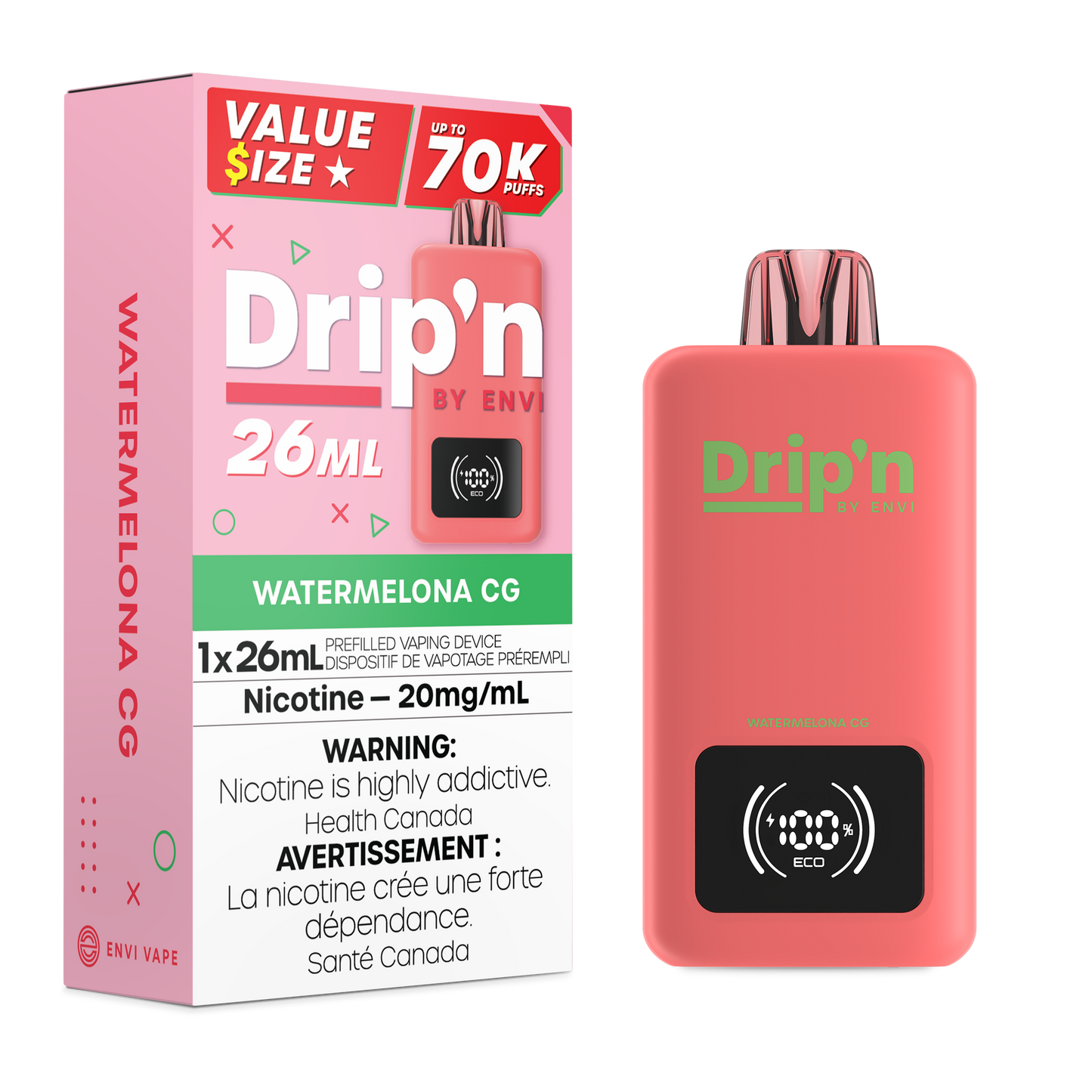 Drip'n 70K - Watermelona CG