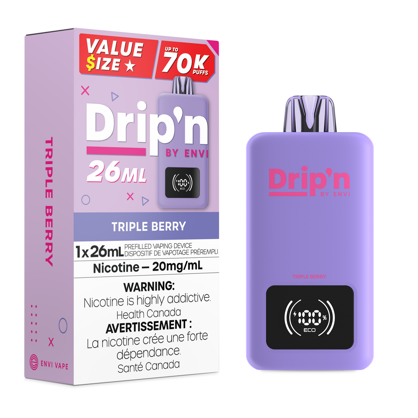 Drip'n 70K - Triple Berry 70K