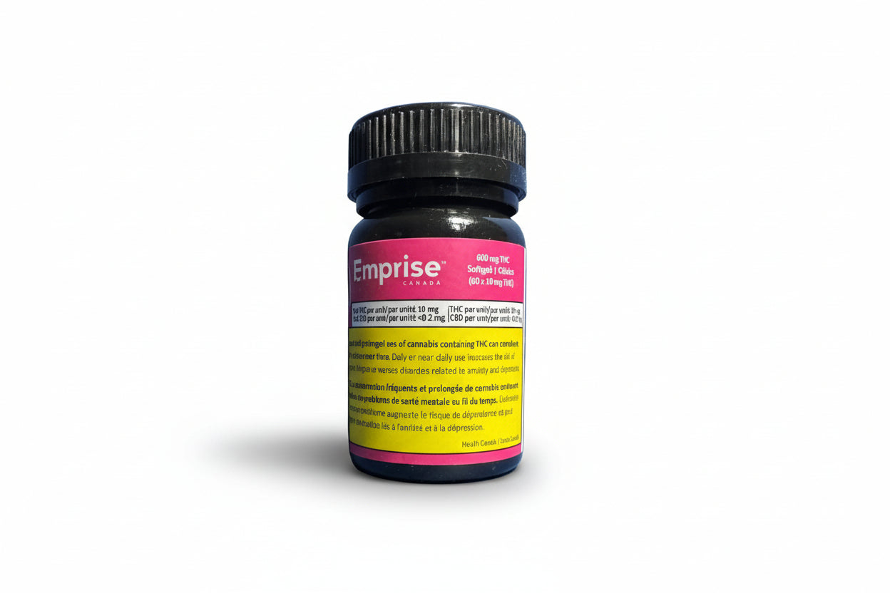 600mg THC 60 Softgels