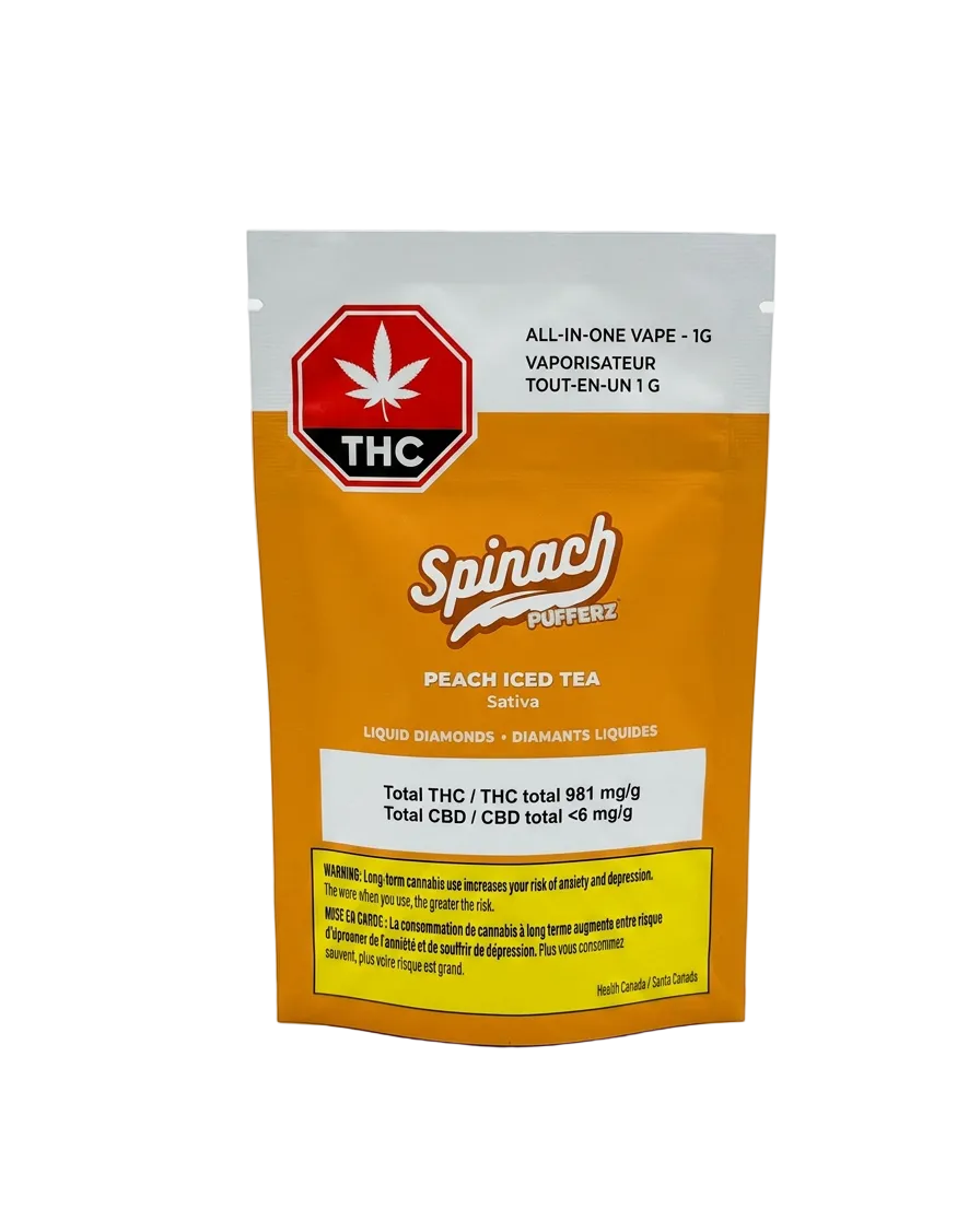 Peach Iced Tea Liquid Diamond 1g Disposable