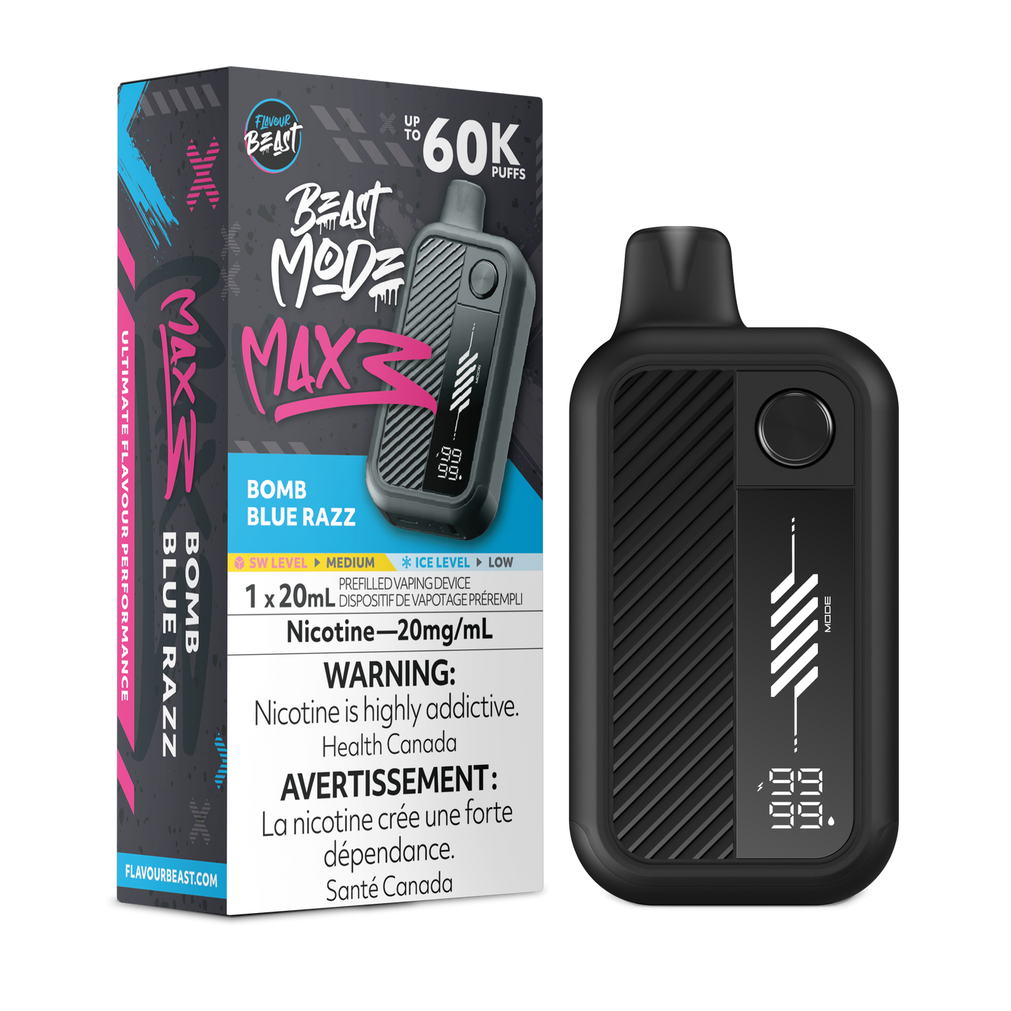Mode Max 3 - Bomb Blue Razz 60k