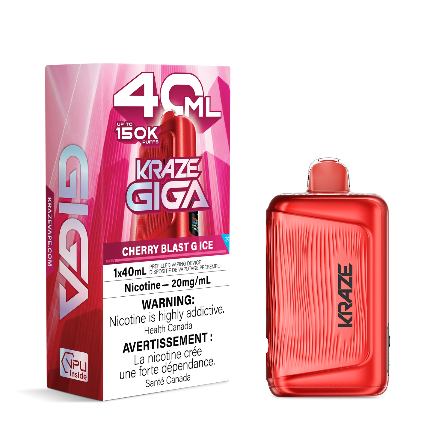 Kraze Giga - Cherry Blast G Ice 150K