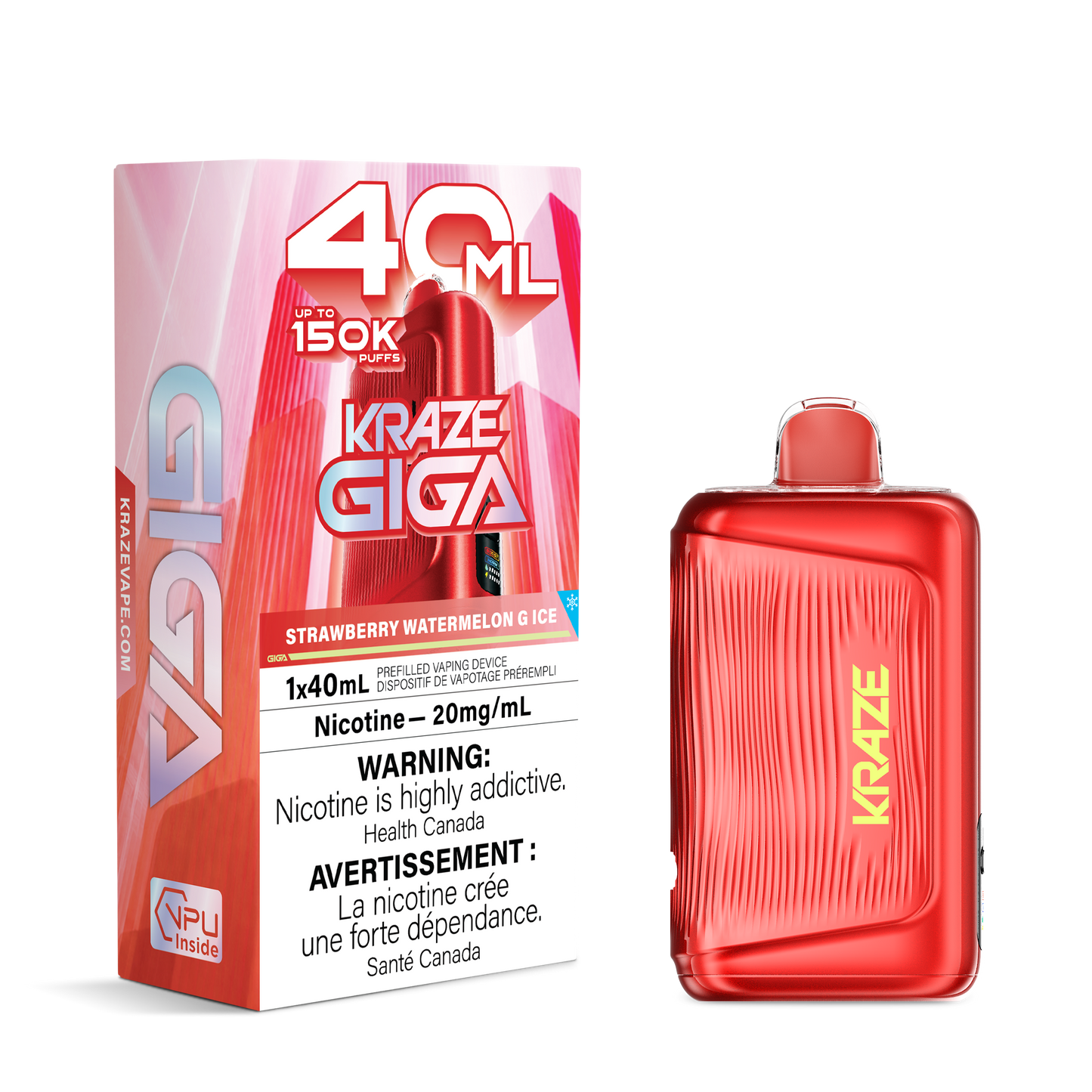 Kraze Giga - Strawberry Watermelon G 150K