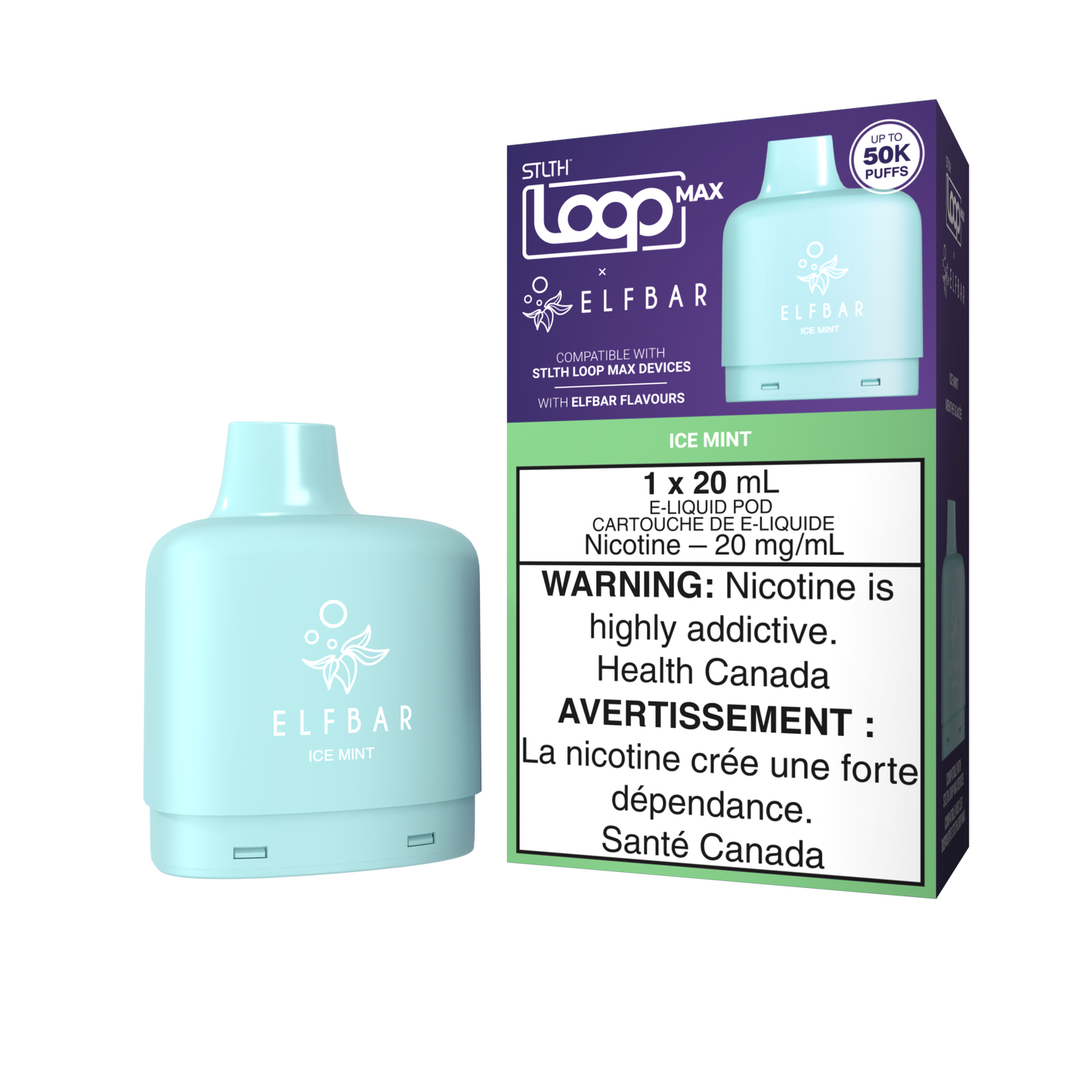 STLTH Loop Max x ELFBAR - Ice Mint 50K