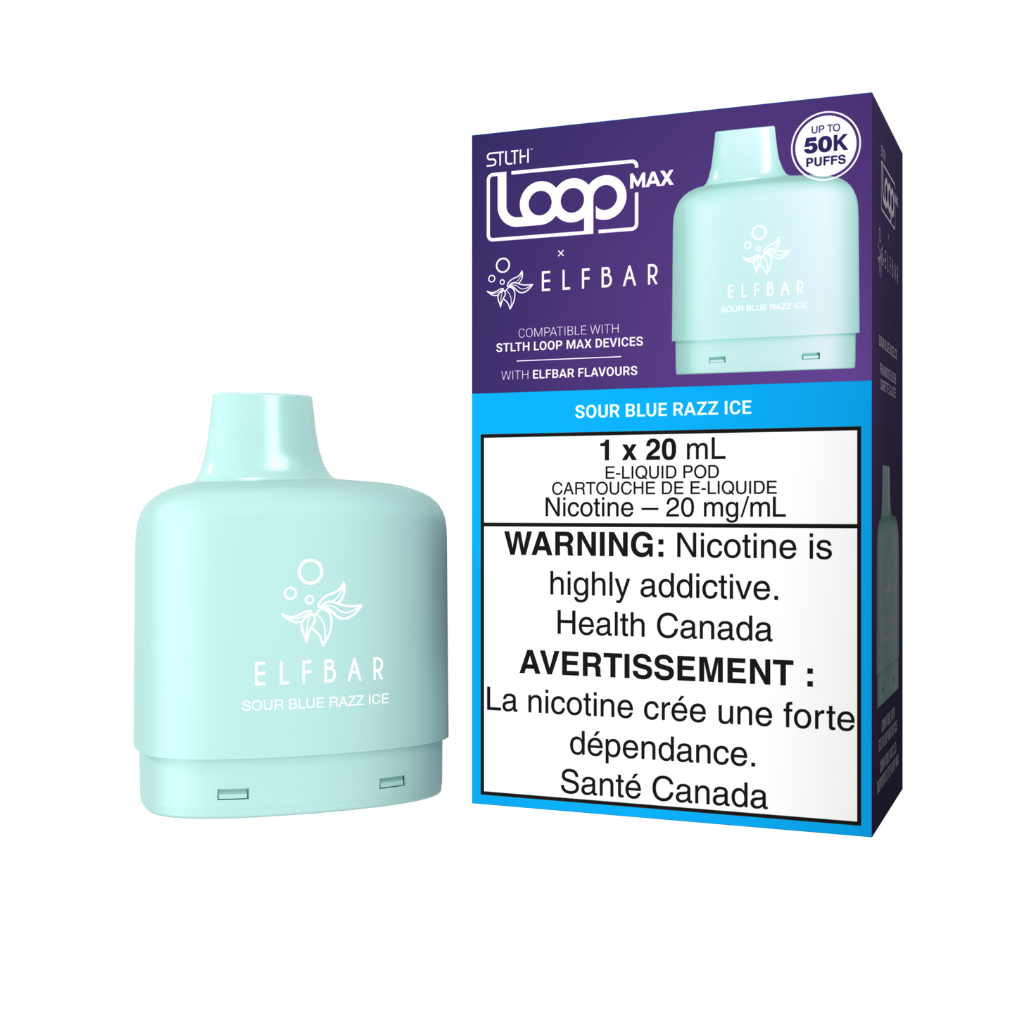 STLTH Loop Max x ELFBAR - Sour Blue Razz Ice 50K