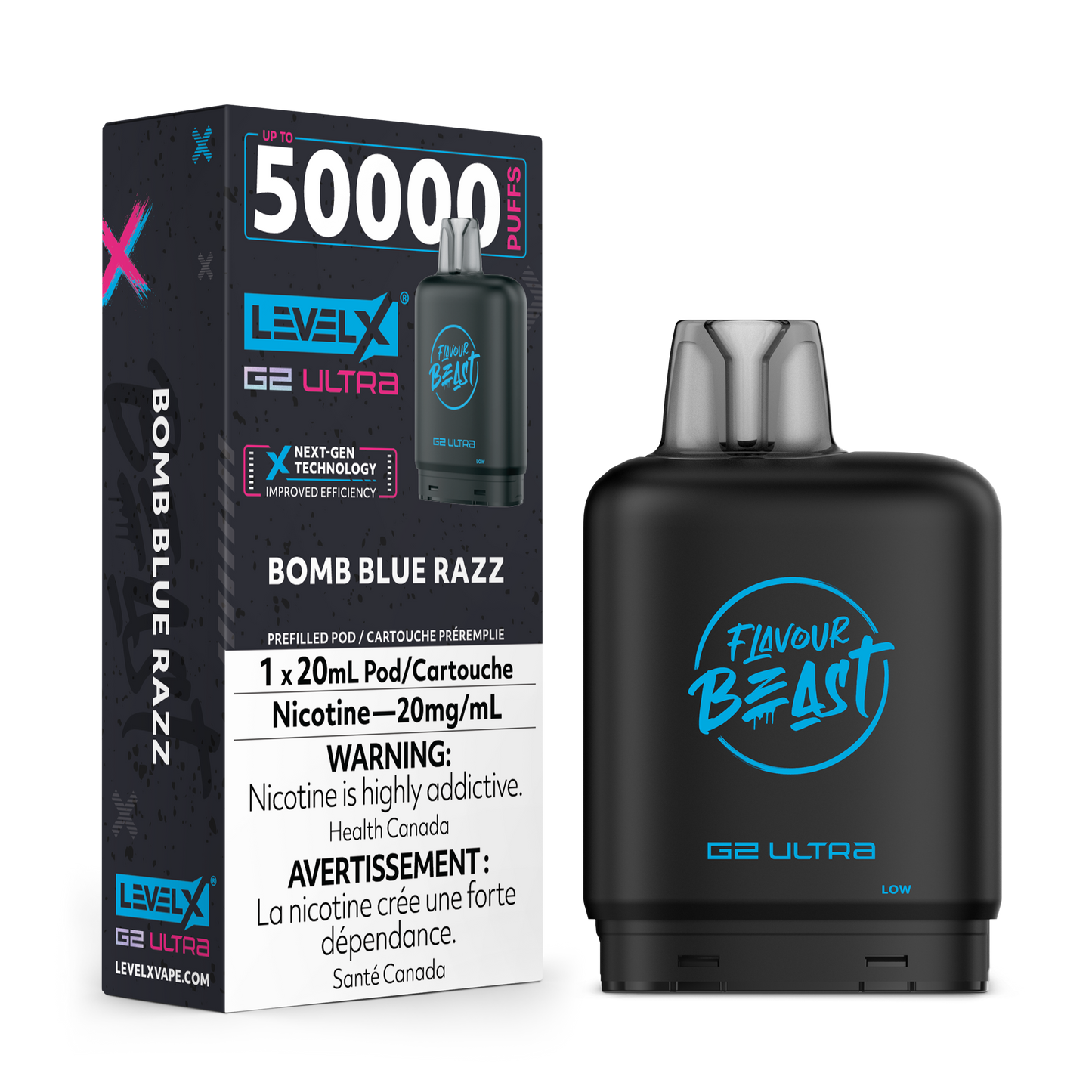 Ultra - Bomb Blue Razz 50K
