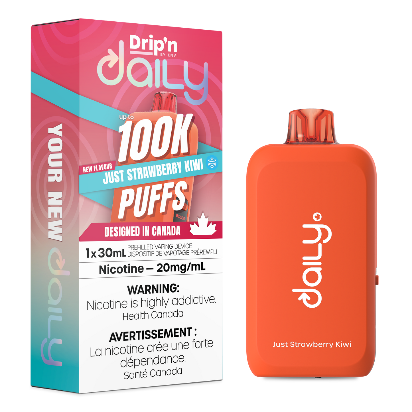 Drip'n Daily- Just Strawberry Kiwi 100k