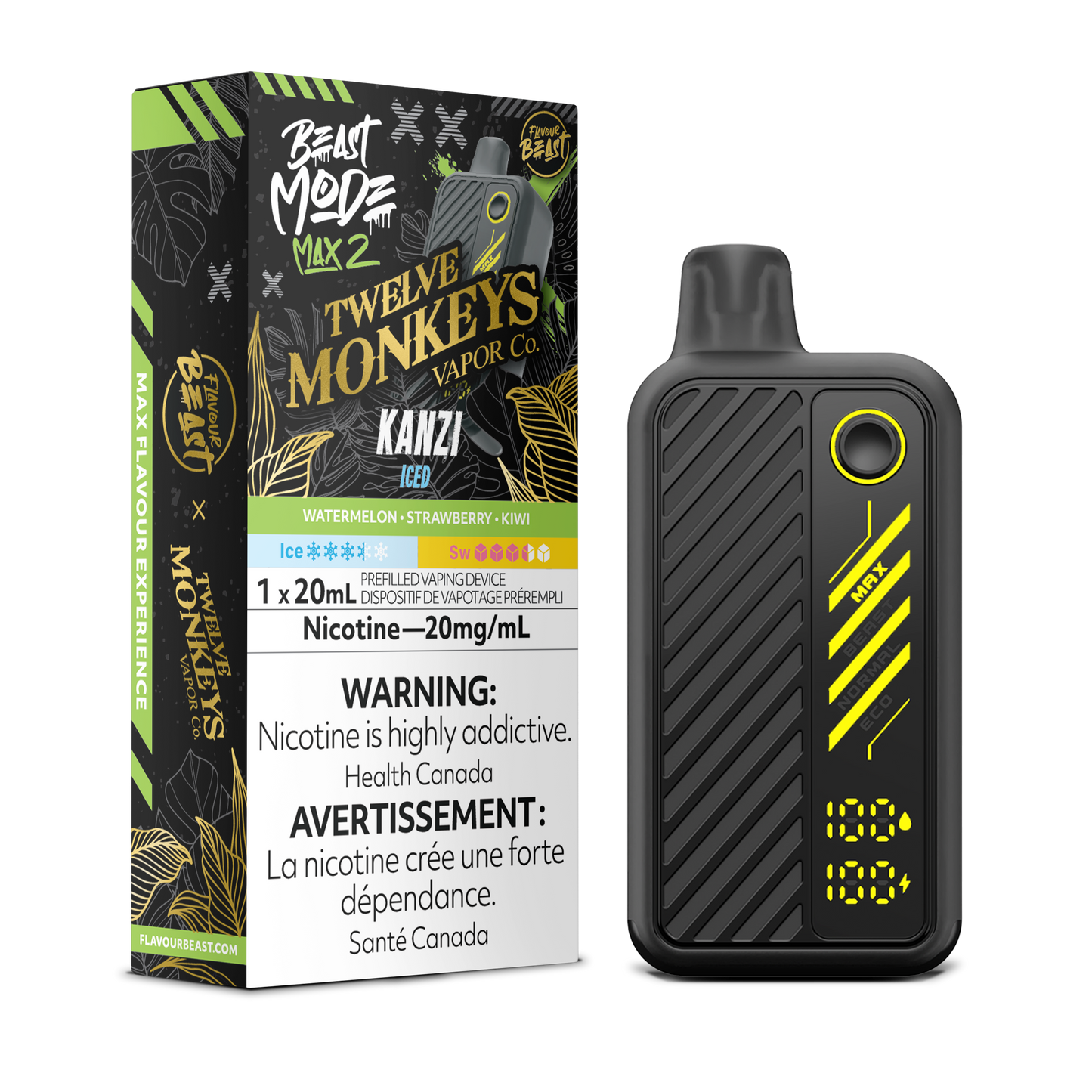 Mode Max 2 x 12 Monkeys  - Kanzi Iced 50K