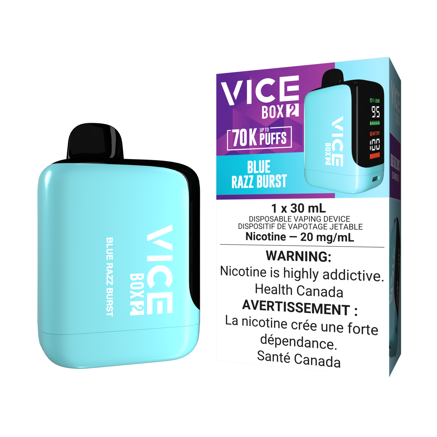 Vice Box 2 - Blue Razz Burst