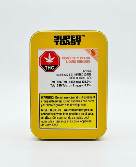 Perfectly Peach Liq Diamond Infused 5x.5g