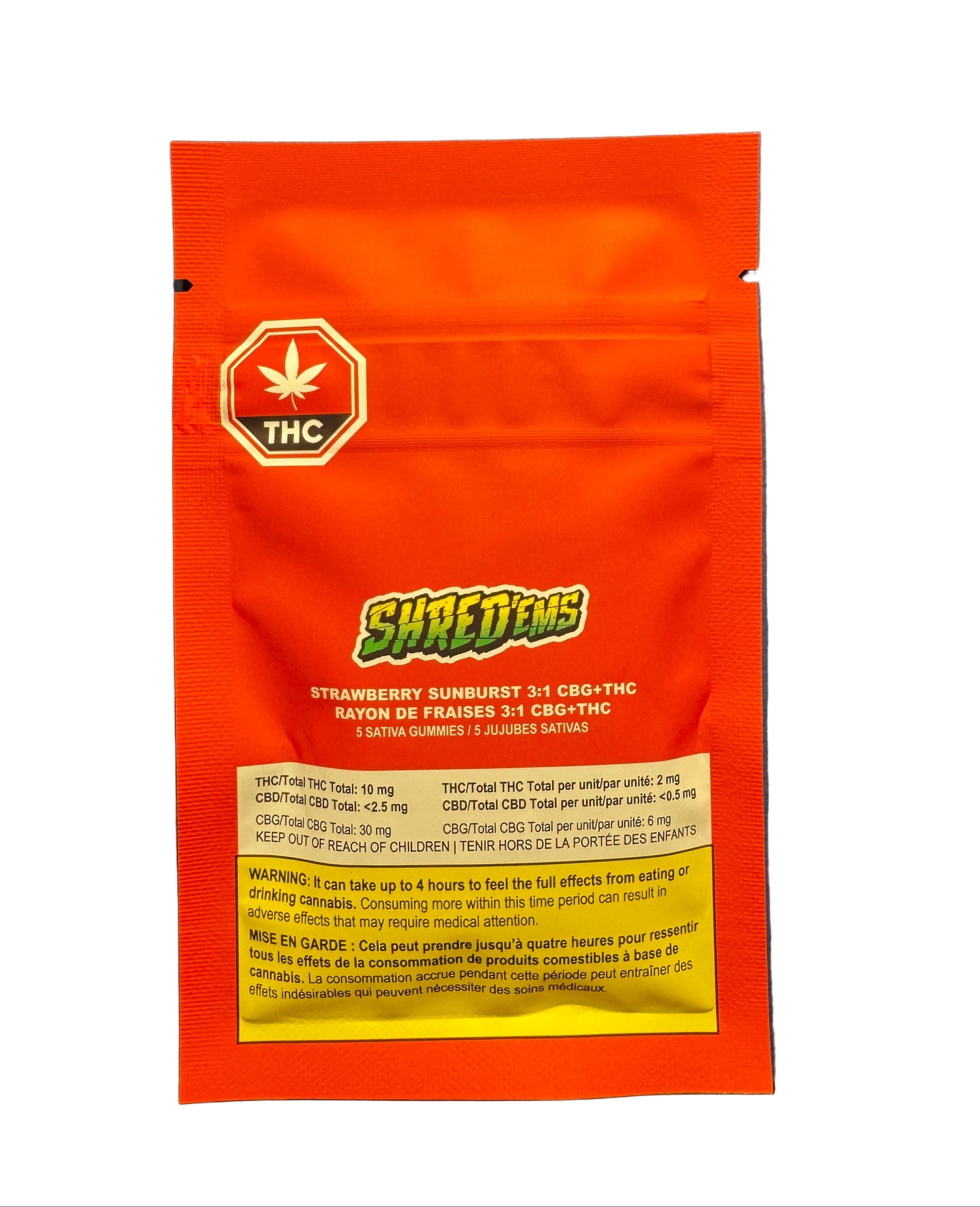 Strawberry Sunburst 4pcs