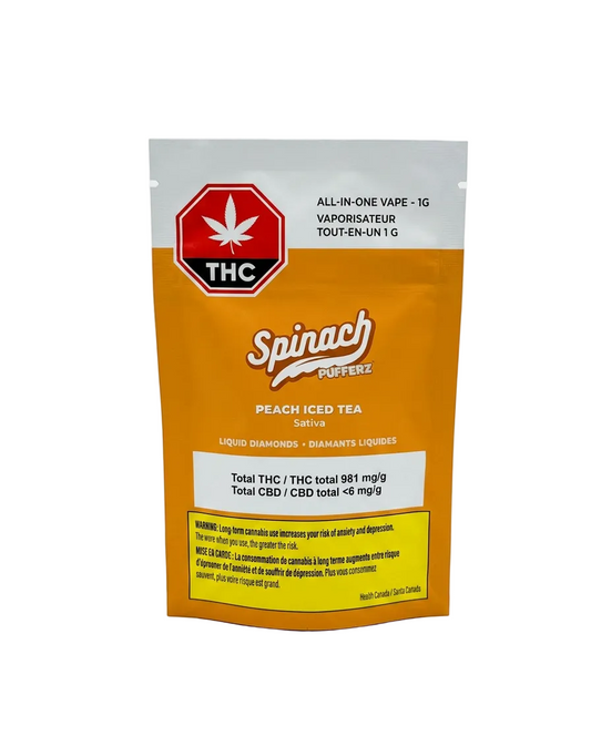 Peach Iced Tea Liquid Diamond 1g Disposable