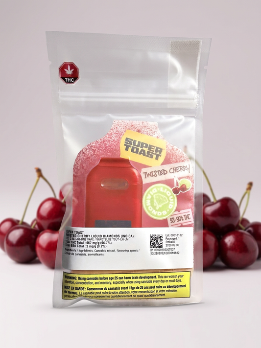 Twisted Cherry Liquid Diamond AIO Vape