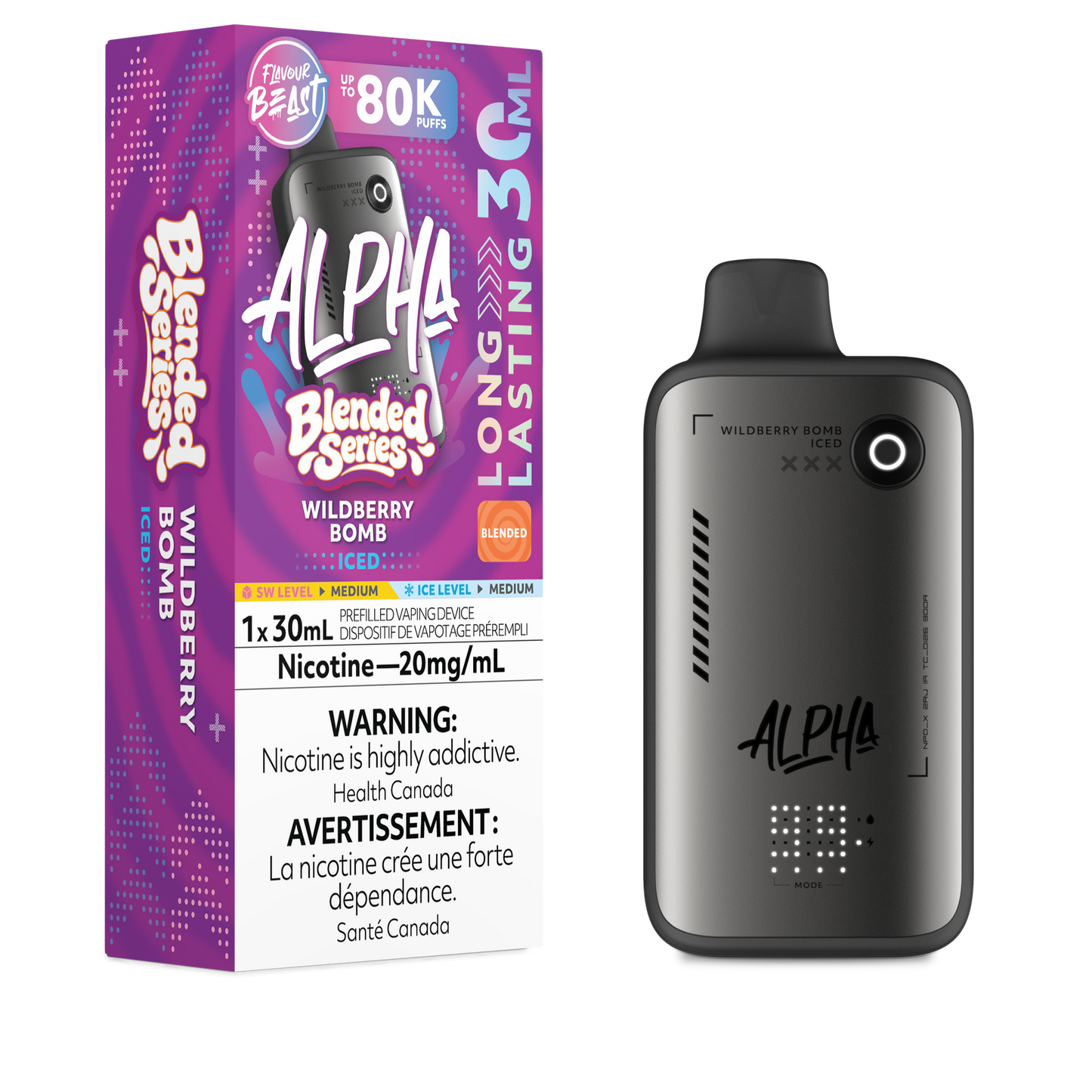 Alpha - Wildberry Bomb Iced 80K