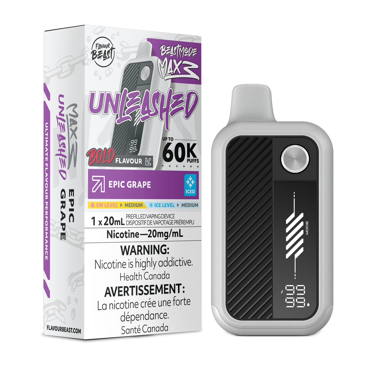 Unleashed Mode Max 3 - Epic Grape 60k