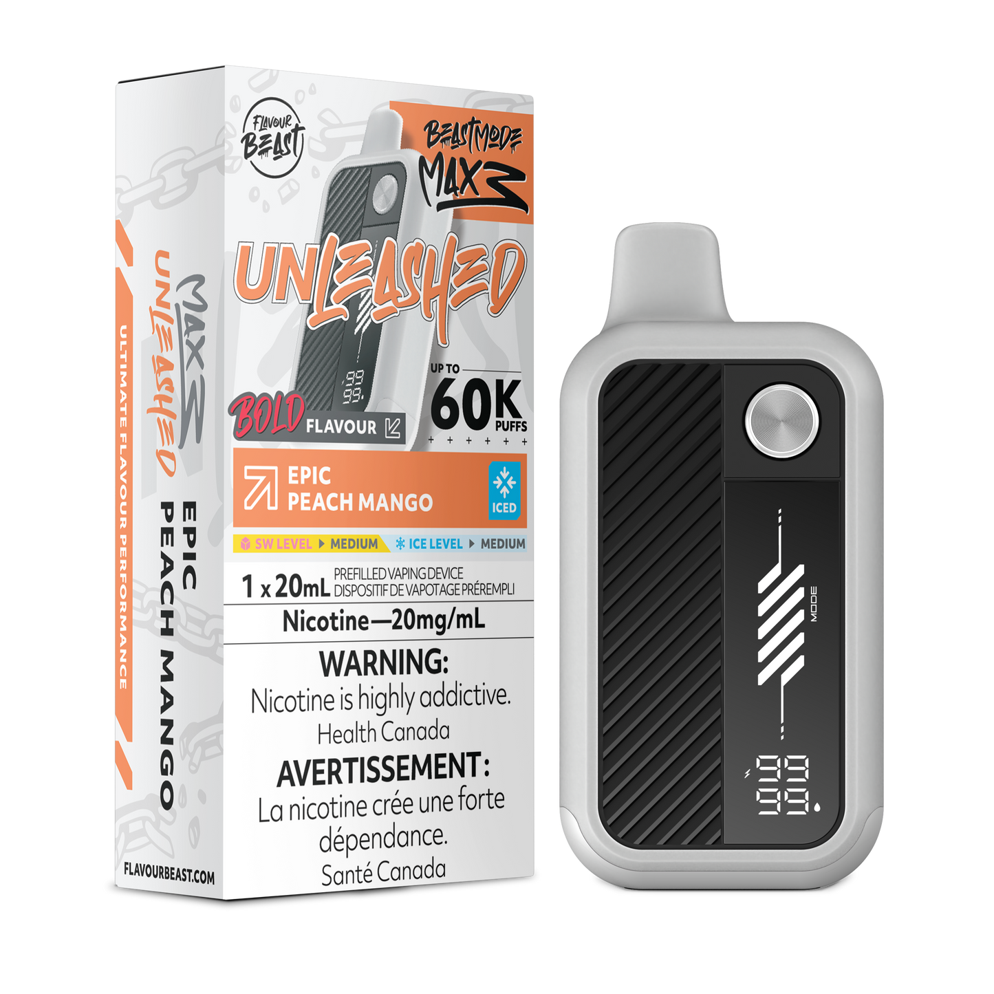 Unleashed Mode Max 3 - Epic Peach Mango 60k