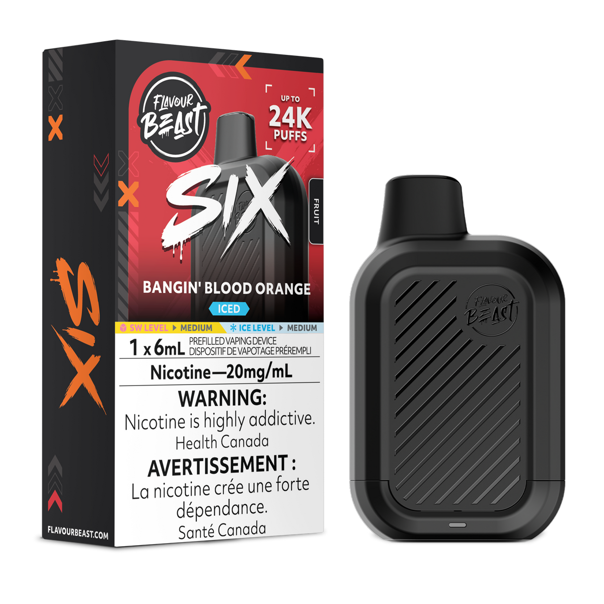 Flavour Beast Six - Bangin' Blood Orange Iced 24K