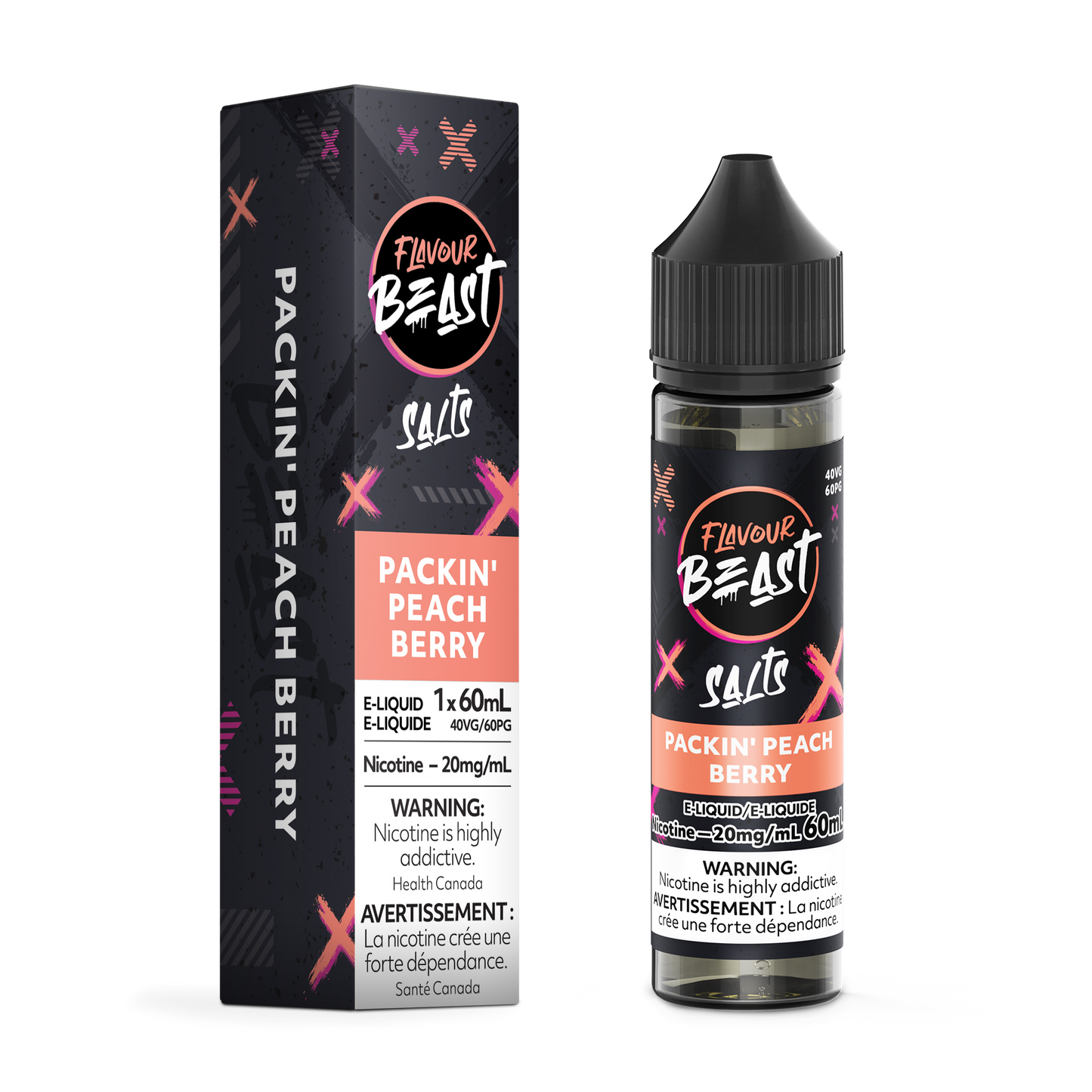 Flavour Beast - Packin' Peach Berry  20mg/ml 60ml