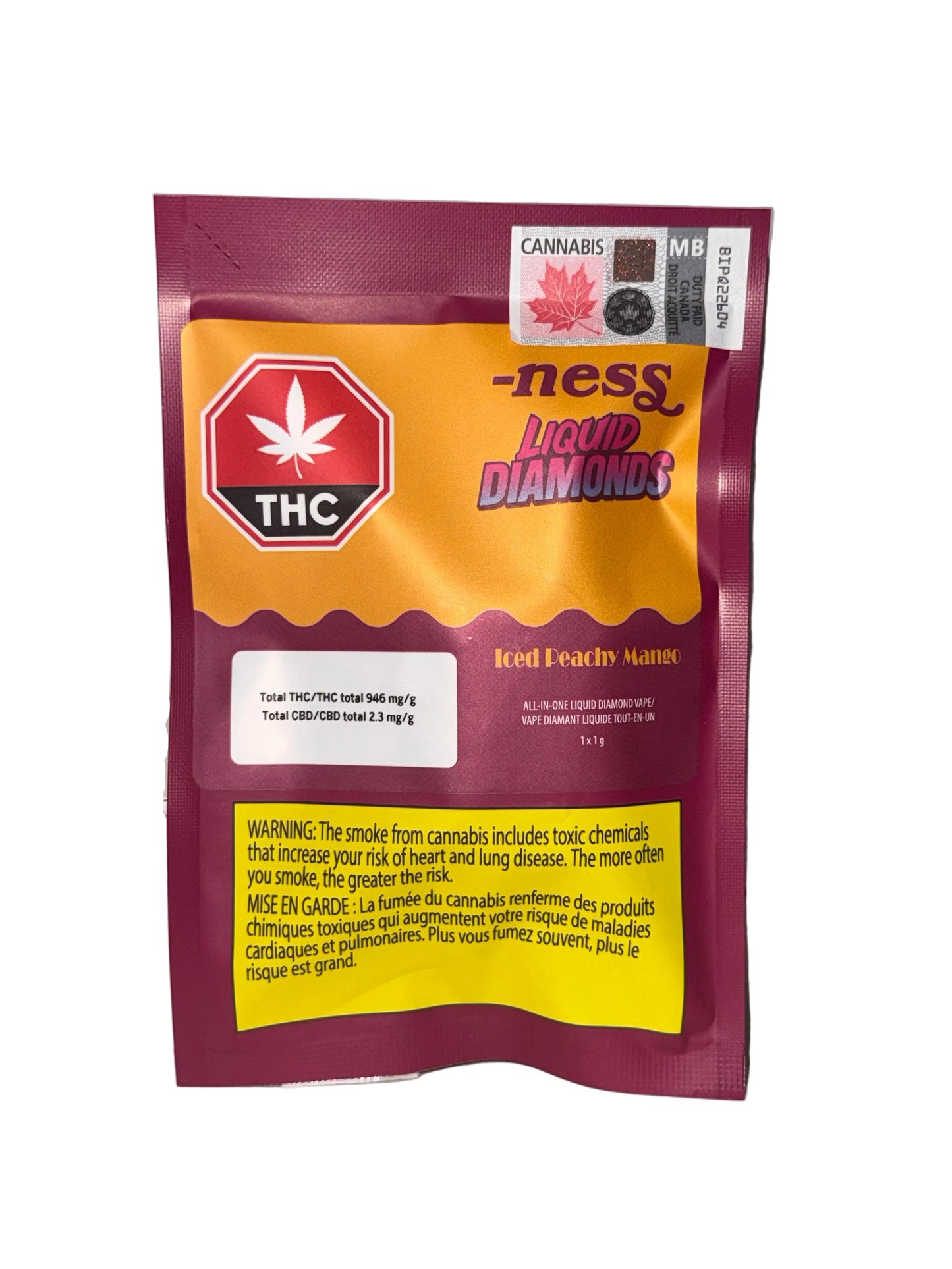 Iced Peachy Mango AIO 1g (Disposable)