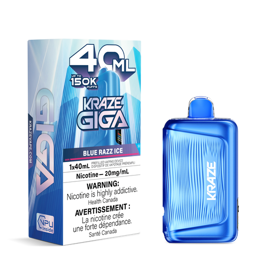 Kraze Giga - Blue Razz Ice 150K