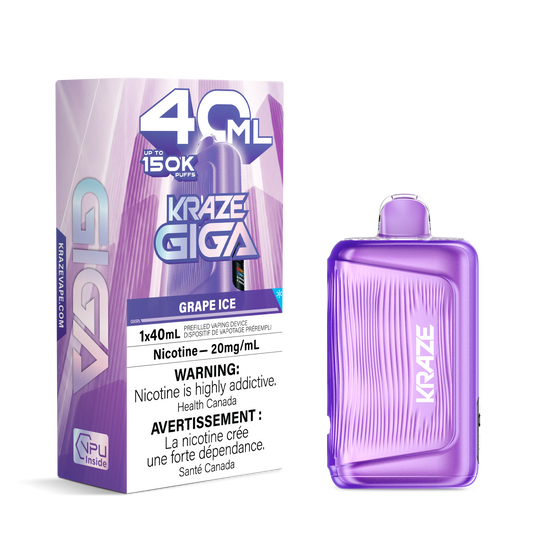 Kraze Giga - Grape Ice 150K