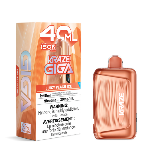 Kraze Giga - Juicy Peach Ice 150K