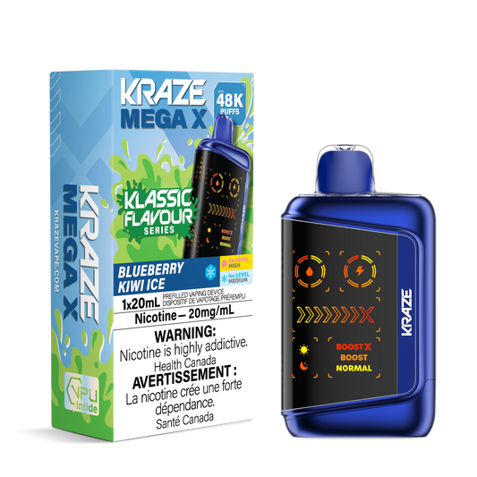Kraze Mega X - Blueberry Kiwi 48K