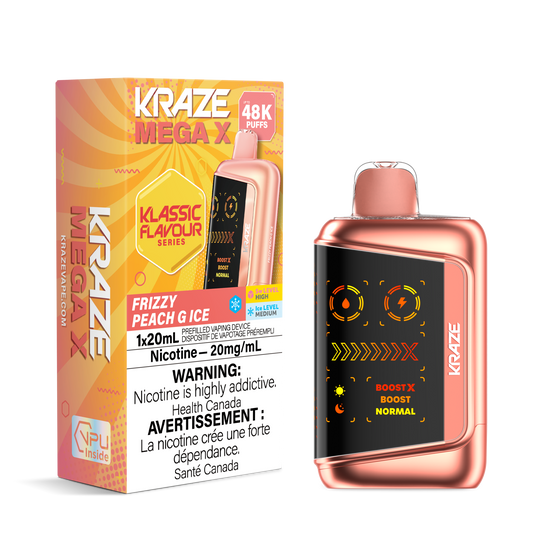 Kraze Mega X - Frizzy Peach G Ice 48K