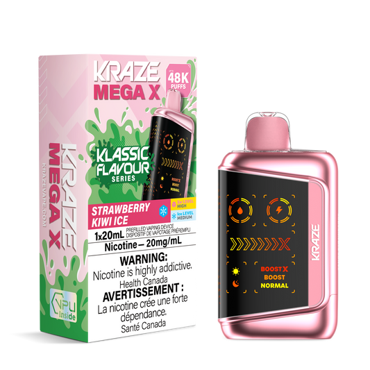 Kraze Mega X - Strawberry Kiwi Ice 48K